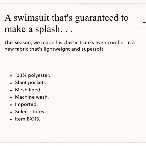 New with tags J.Crew boys green and white geometric print swim trunks UPF 50 - Picture 2 of 2